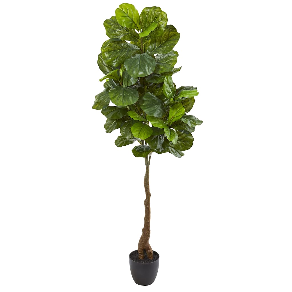 64" Fiddle Leaf Artificial Tree (Real Touch) - Green