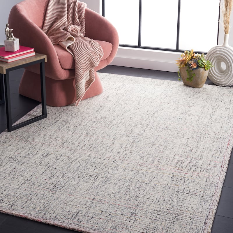 SAFAVIEH Handmade Abstract Zhanina Modern Rug - 4' x 6' - Red/Ivory