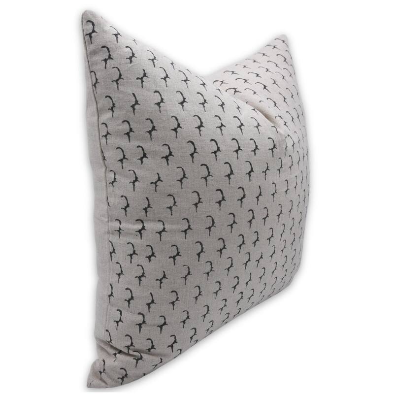 Fabdivine Linen Bohemian Block print pillow Cover