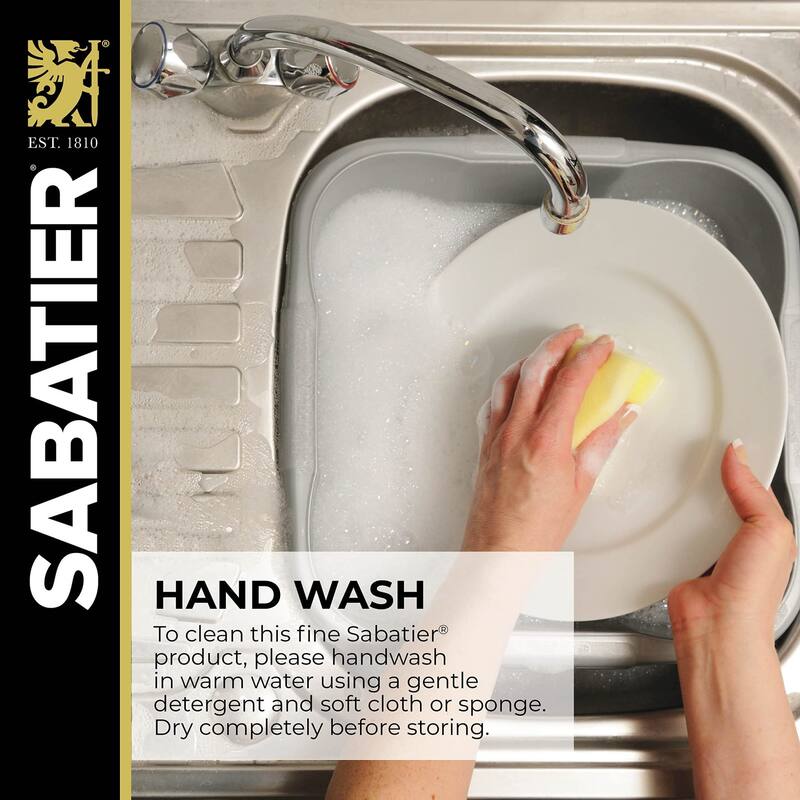 Sabatier Prep and Serve Cutting Board, Acacia/White Stone, 8x18 inch