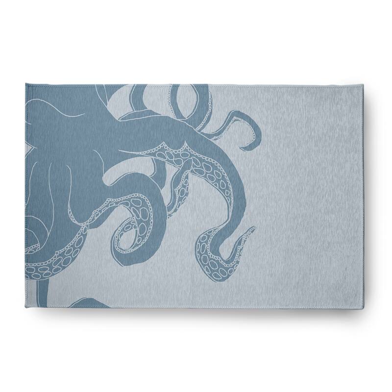 Gus Nautical Chenille Rug - Dusty Smoke - 4' x 6'