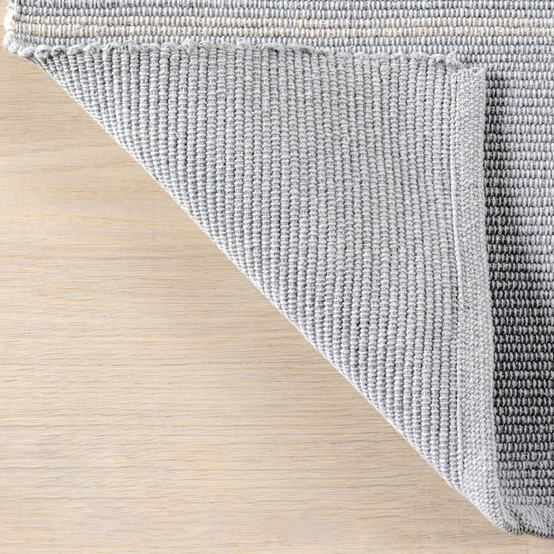 Bergamot Striped Cotton Area Rug