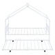 preview thumbnail 11 of 29, Twin Size Metal House Bed with Twin Size Trundle