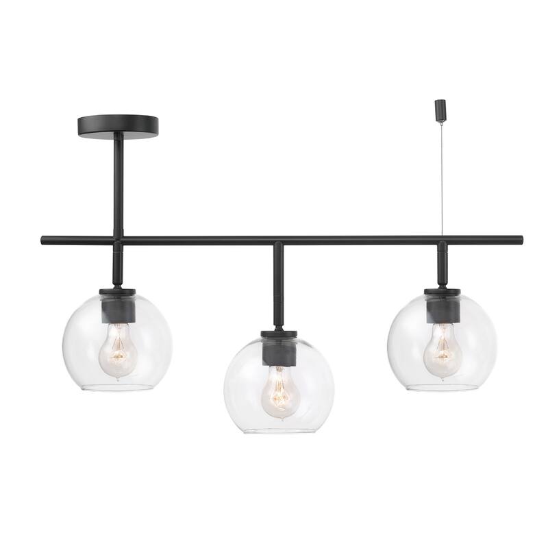 Mika 3-Light Matte Black Track Lighting - one size