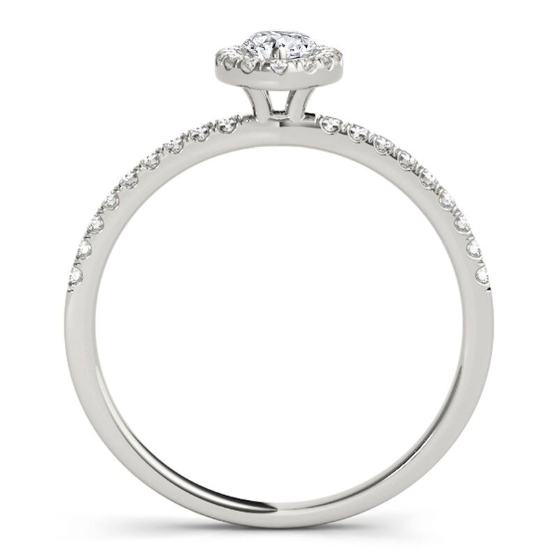 Auriya 14k White Gold Lab Grown Marquise Diamond Halo Engagement Ring 0.50 to 5.00 ct. tw. (F-G VS)
