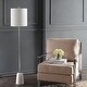 preview thumbnail 3 of 8, Levitt 62.5" Marble/Metal LED Floor Lamp, White/Chrome by JONATHAN Y