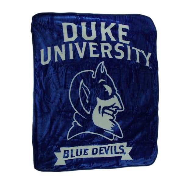 Duke Blue Devils Plush Raschel Throw//Blanket