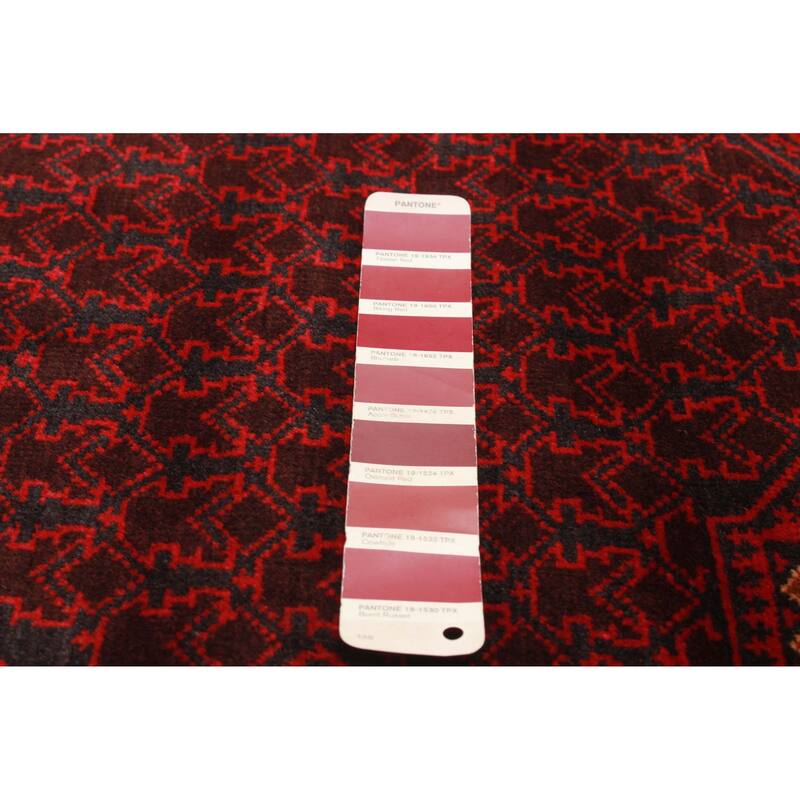 Teimani Burgundy Rug 2'11" x 4'11" - 2'11 x 4'11