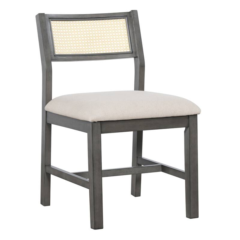 6-piece Retro Farmhouse Style Dining Set