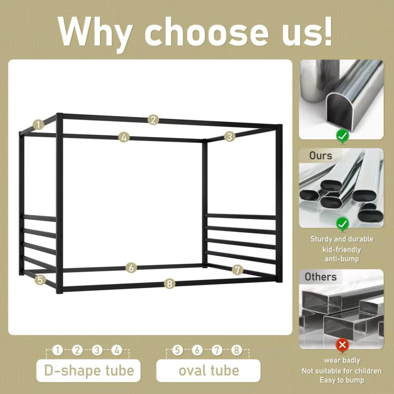 Queen Size Sunshade Floor Bed, Iron Double-Size Bed Frame,Equipped With Fence-Style Guardrails
