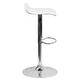 preview thumbnail 34 of 73, 2 Pack Contemporary Vinyl Adjustable Height Barstool with Solid Wave Seat - 15"W x 15"D x 25.5" - 34"H