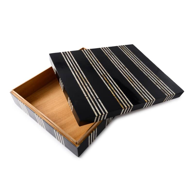 Extra Large Rectangular Storage Box - 13.5" - Black