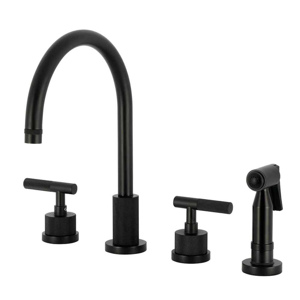 Kingston Brass Essex Double-Handle Wall-Mount Pre-Rinse Bridge Kitchen Faucet