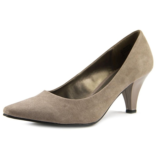 Karen Scott Meaggann Women Pointed Toe Synthetic Gray Heels