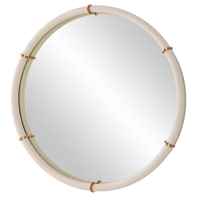 Uttermost 09950 Cyprus 43" Diameter Circular Flat Accent Mirror