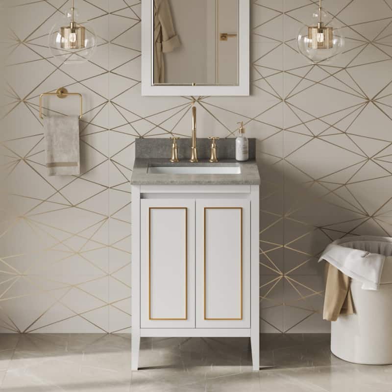 Jeffrey Alexander VKITPER24R-MARBLE Percival II 24" Free Standing