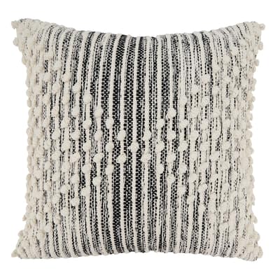 Artisan Woven Stripe Diamond Throw Pillow
