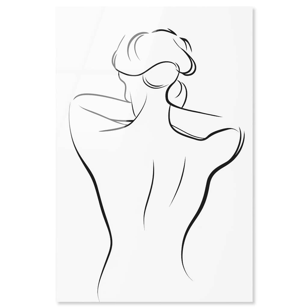 Woman in Contour II Acrylic by Art Remedy, Ready to Hang