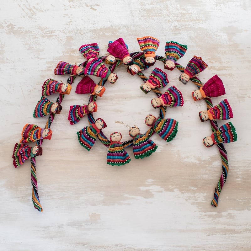 Novica Handmade Joy And Festivity Cotton Garland - Multicolor