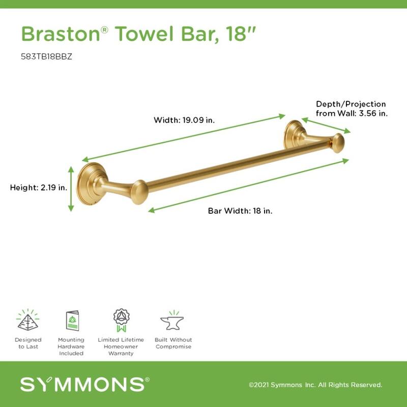Symmons 583TB18 Braston 18" Towel Bar