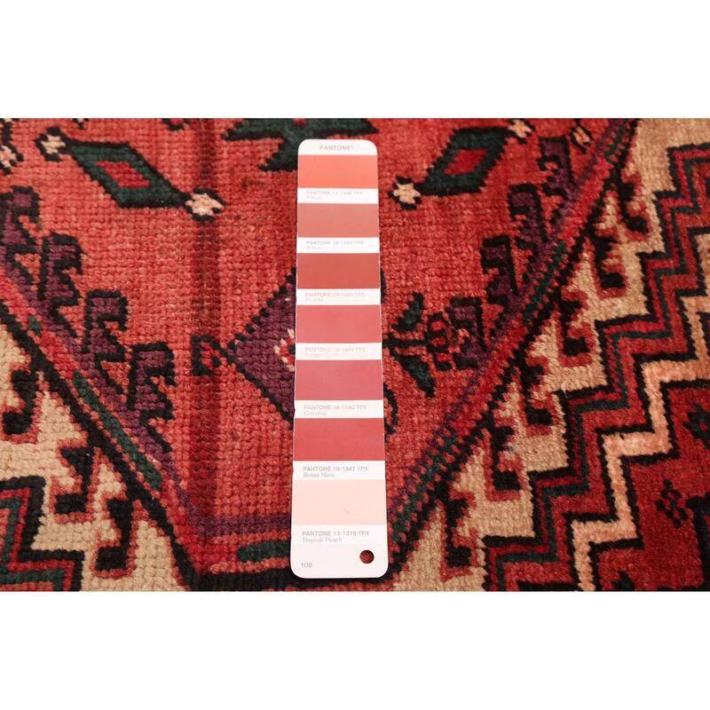 ECARPETGALLERY Hand-knotted Konya Anatolian Red Wool Rug - 3'5 x 10'10