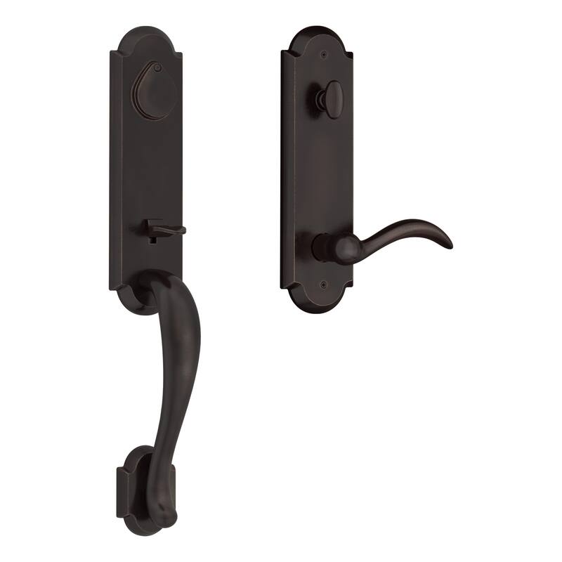 Baldwin Kodiak One Piece Single Cylinder Keyed Entry Handleset with - Dark Bronze