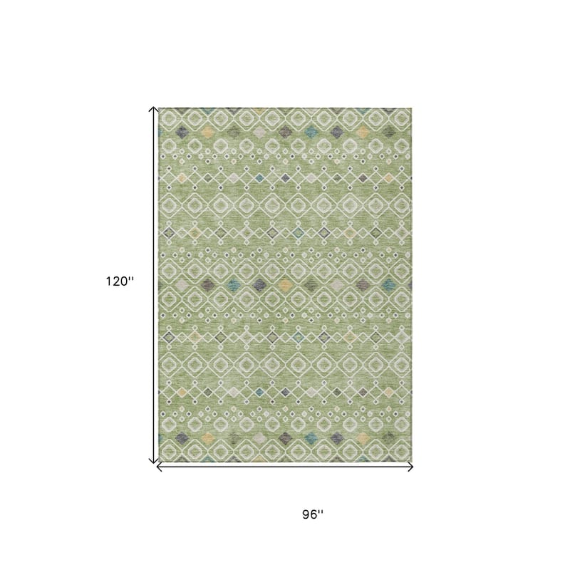 HomeRoots Geometric Modern Rectangle Outdoor Rug