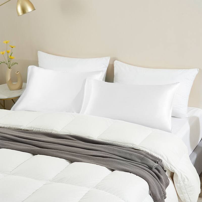2 Pack Satin Pillowcase Silky Pillow Cases Set
