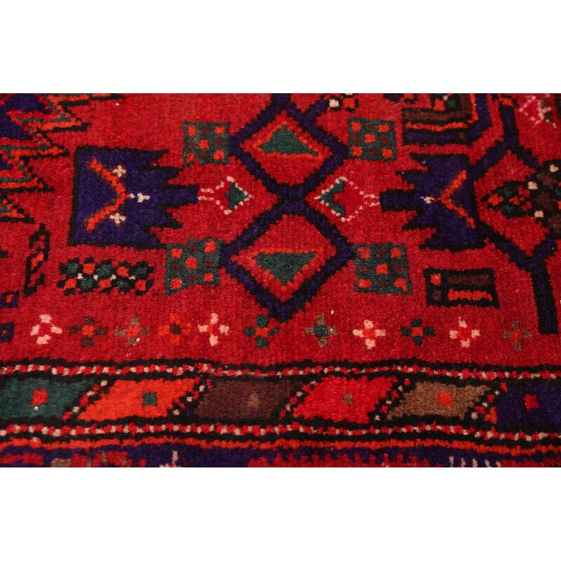 ECARPETGALLERY Hand-knotted Andelz Red Wool Rug - 4'5 x 6'7