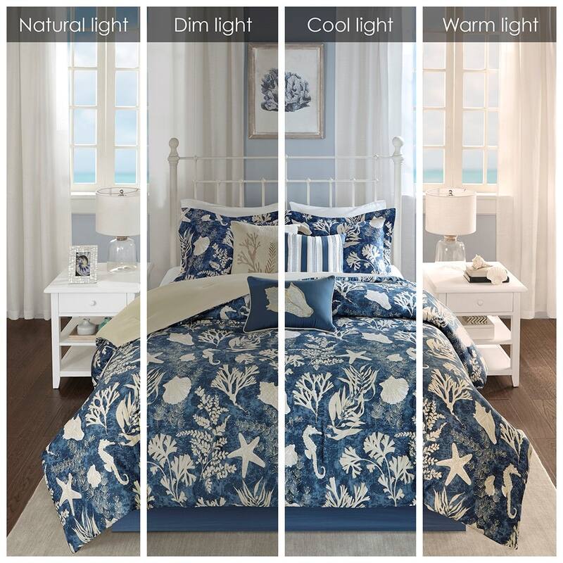 GDF Studio - Cotton Sateen Comforter Set with Decorative Pillows