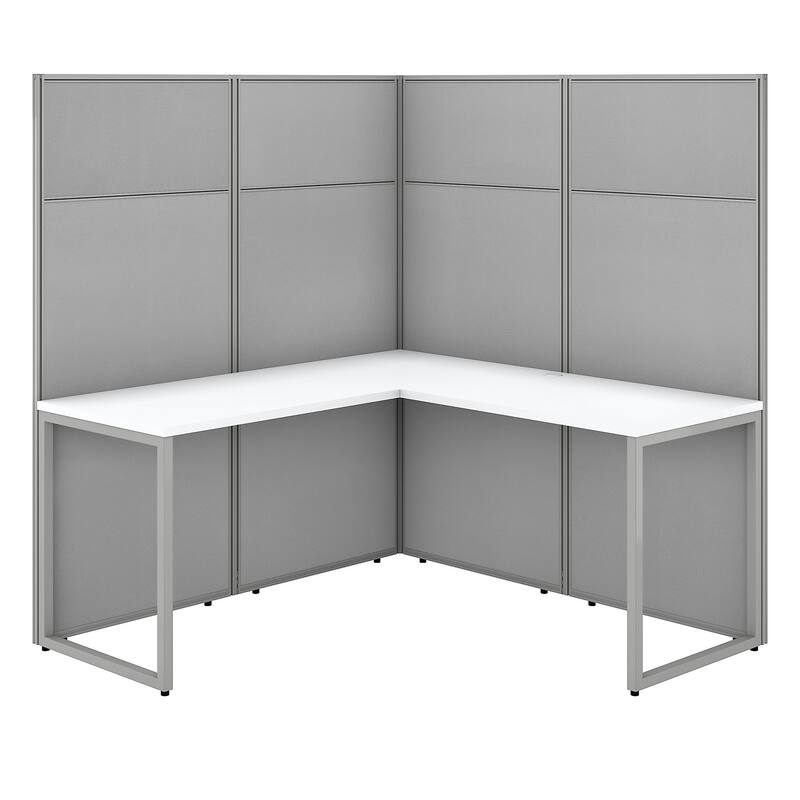 Easy Office 60W L Shaped Cubicle Desk by Bush Business Furniture