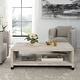 preview thumbnail 2 of 3, Uttermost Bosk White Washed Coffee Table - 54"W x 18"H x 30"D