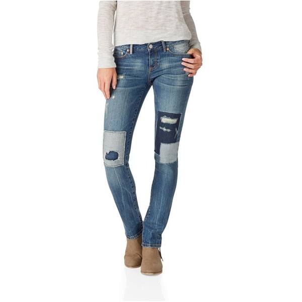 Shop Aeropostale Womens Bayla Regular Skinny Fit Jeans Blue 000