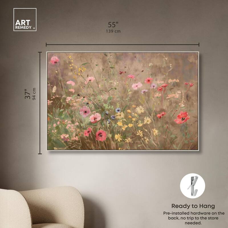 Wildflower Meadow Canvas by Art Remedy