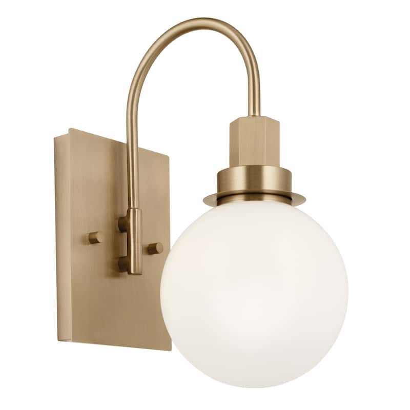 Kichler Lighting Hex 11.5 in. 1-Light Wall Sconce - Champagne Bronze