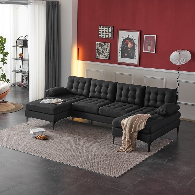 Black 2025 symmetrical sectional