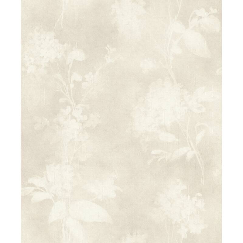 A-Street Prints Izara Light Grey Botanical Wallpaper