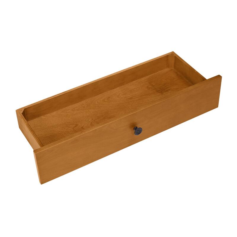 43"Retro Curved Wood Console Table with 3 Drawers and Storage Shelf