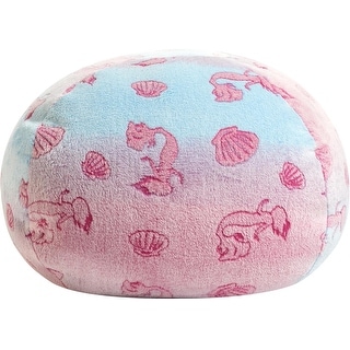 Disney Little Mermaid Embossed Round Bean Bag Chair for Kids