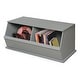 preview thumbnail 30 of 38, Badger Basket Two Bin Stackable Storage Cubby