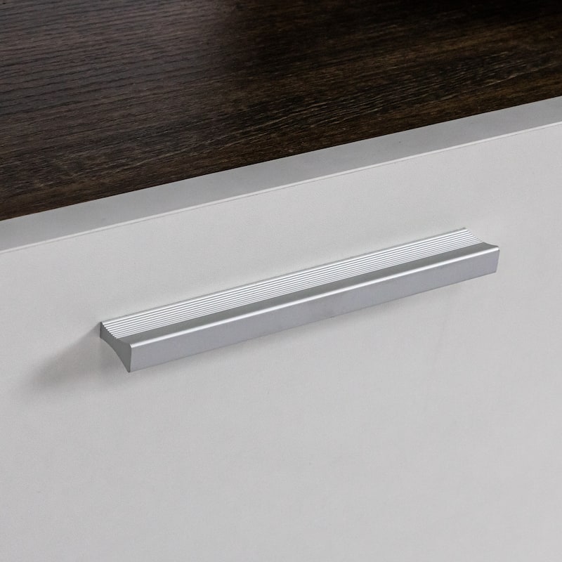 Brown TV Stand with LED Changing Lights, Glass Shelf, Modern Entertainment Center for 50-59 Inch TV, Sturdy Media Console