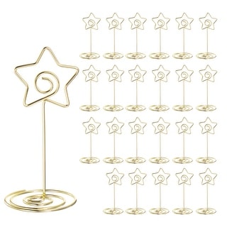 Large Star Table Numbers 24pcs Table Number Holders 85mm Tall 40mm Base Width Star - Bed Bath ...