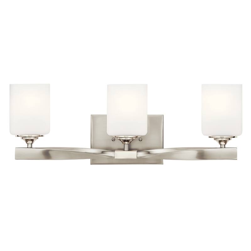 Kichler Lighting Marette 3-Light Vanity Light Brushed Nickel