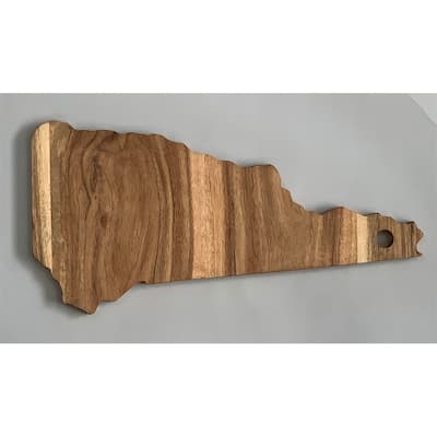 Acacia Wood "New Hampshire" Cutting Board - A - Natural