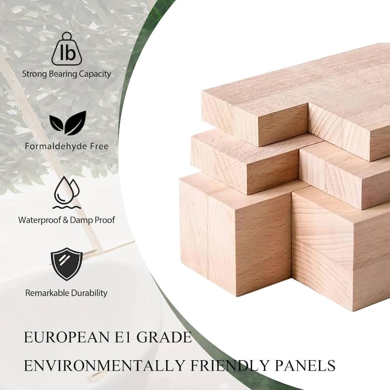 GDFStudio - Daniel Floating Bathroom Vanity with Stone Resin Sink and Soft-Close Drawer Storage