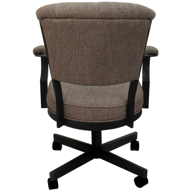 Miami Swivel Metal Caster Chair on Reading Base - 18" High Seat
