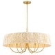 preview thumbnail 2 of 5, Minka Lavery 3606 Hellia 6 Light 36" Wide Multi Light Pendant