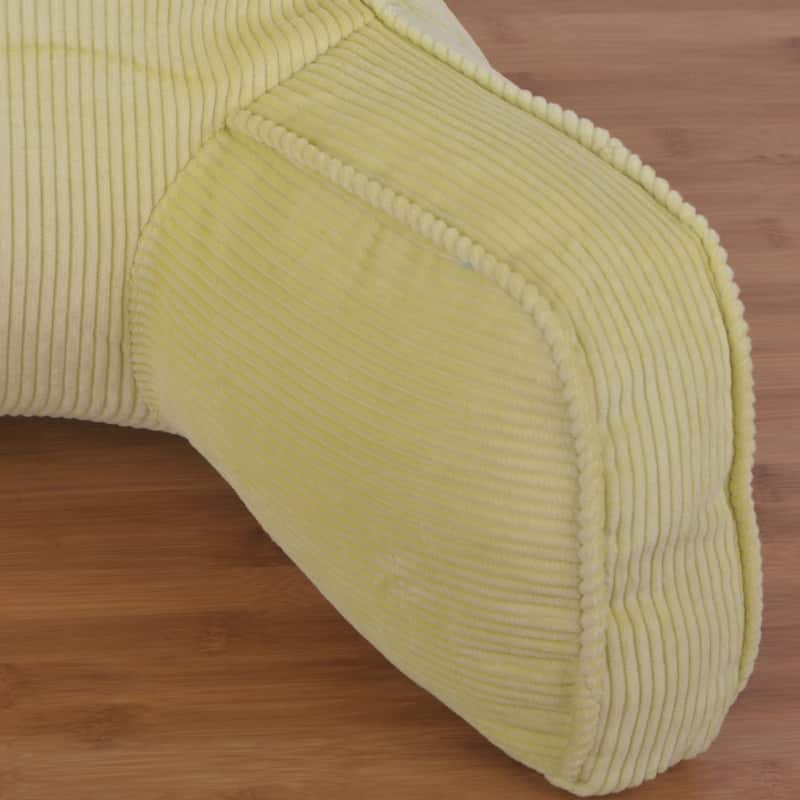 Cotton Corduroy Lounger Bed Rest Pillow Adjustable DIY Filling