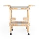 preview thumbnail 14 of 33, Butler Selena Blue & White Rattan Bar Cart