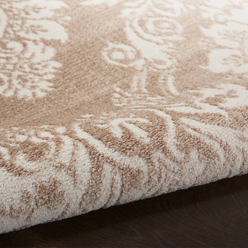 Nourison Elation Damask Pattern French Country Area Rug